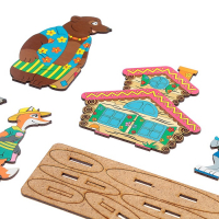 Кукольный театр сказки на столе «Теремок», высота фигурок: 4-12 см, толщина: 3 мм Кукольный театр сказки на столе «Теремок», высота фигурок: 4-12 см, толщина: 3 мм