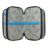 Пенал 3 секции, 125 х 205 х 55 мм, Calligrata 30П26/3 "Кеды", ламинированный картон