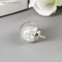 Подвеска декоративная для творчества стекло "Шар - камешки" прозрачная d=1,6 см набор 10 шт Подвеска декоративная для творчества стекло "Шар - камешки" прозрачная d=1,6 см набор 10 шт