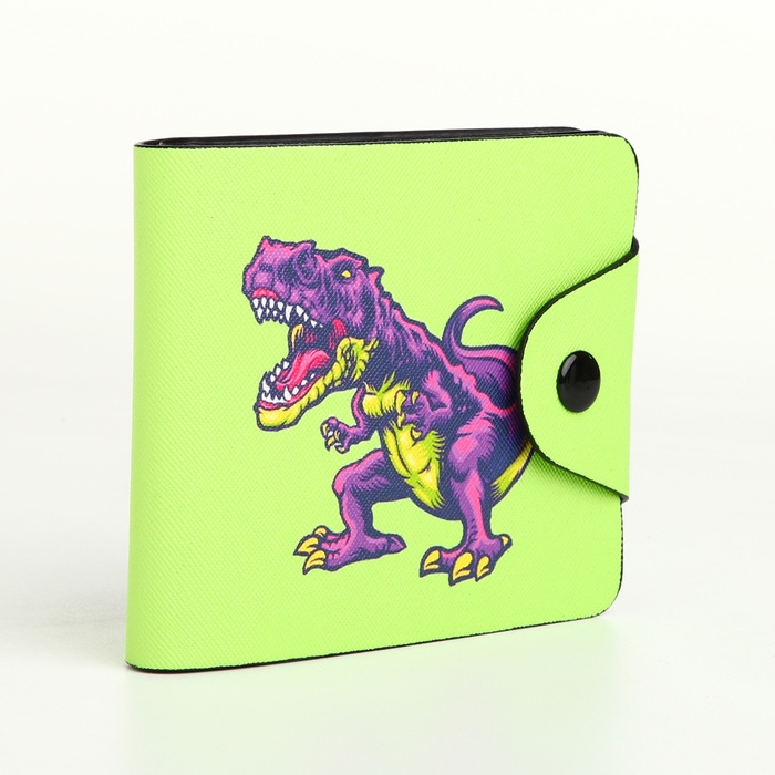 Кошелёк на кнопке, цвет зелёный