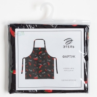 Фартук "Этель" Pepper 73х71 см, 100% хл, репс 210 гр/м2 Фартук "Этель" Pepper 73х71 см, 100% хл, репс 210 гр/м2