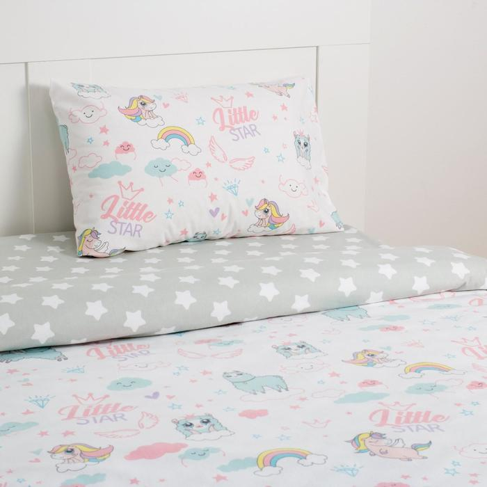 Постельное бельё "Этель" 1,5 сп Little star 143х215 см, 150х214 см, 50х70 см -1 шт, 100% хлопок