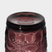 Набор стаканов стеклянных Magistro &laquo;Ла-Манш&raquo;, 350 мл, 8&times;12,5 см, 6 шт, цвет розовый