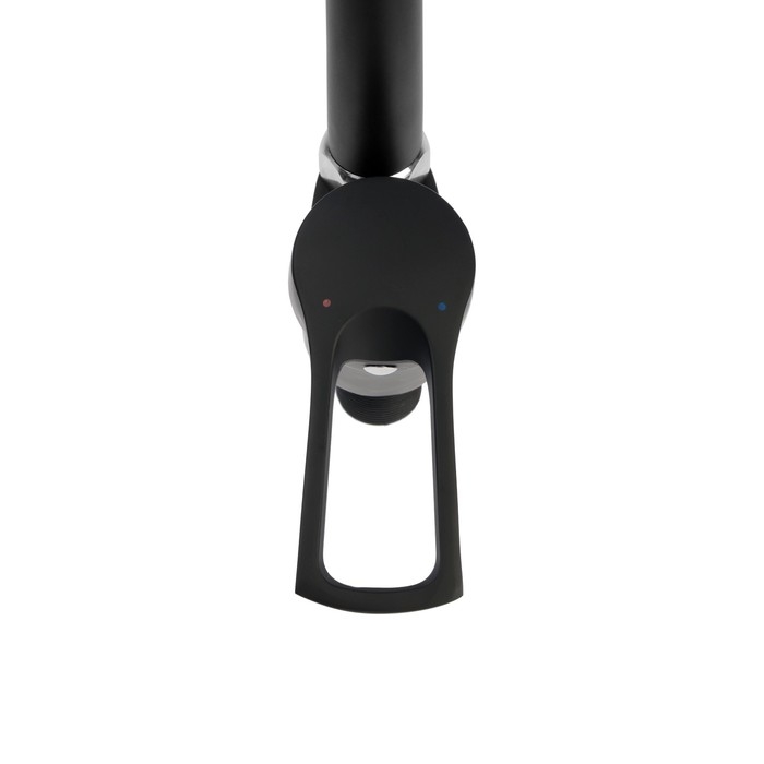 Смеситель для кухни Смеситель для кухни "АМУР" BY 3010-01 В L5014, однорычажный, гайка, картридж 40 мм, черный