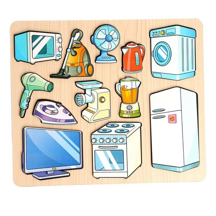 Рамка-вкладыш &laquo;Бытовая техника&raquo; 12 деталей