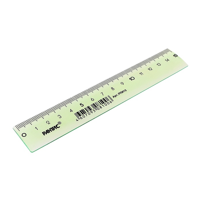 Набор чертёжный Набор чертёжный "РАНТИС", малый (линейка 15 см, транспортир 10 см, треугольник-трафарет)