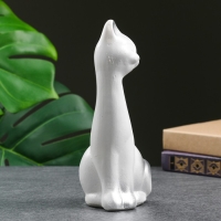 Фигура"Кот мурзик белый" 19см