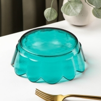 Салатник стеклянный фигурный «Цветочный», 400 мл, 17×5,5 см Салатник стеклянный фигурный «Цветочный», 400 мл, 17×5,5 см