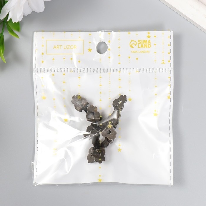 Ручка для шкатулки металл (набор 4 шт) 4,2х0,7х0,5 см