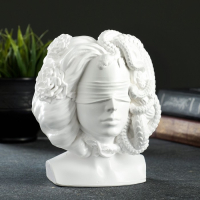 Кашпо - органайзер "Горгона Медуза" белая, 12,5х16х10,5см Кашпо - органайзер "Горгона Медуза" белая, 12,5х16х10,5см