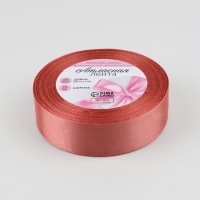 Лента атласная, 25 мм &times; 23 &plusmn; 1 м, цвет розовый антик №102