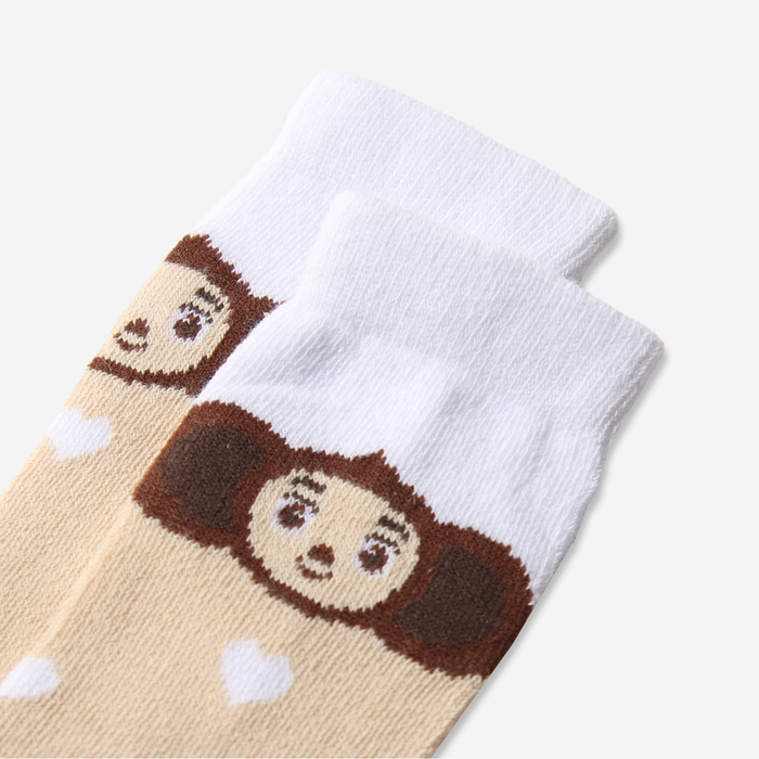 Гольфы детские KAFTAN Чебурашка, р-р 14-16 см, бежевый Гольфы детские KAFTAN Чебурашка, р-р 14-16 см, бежевый