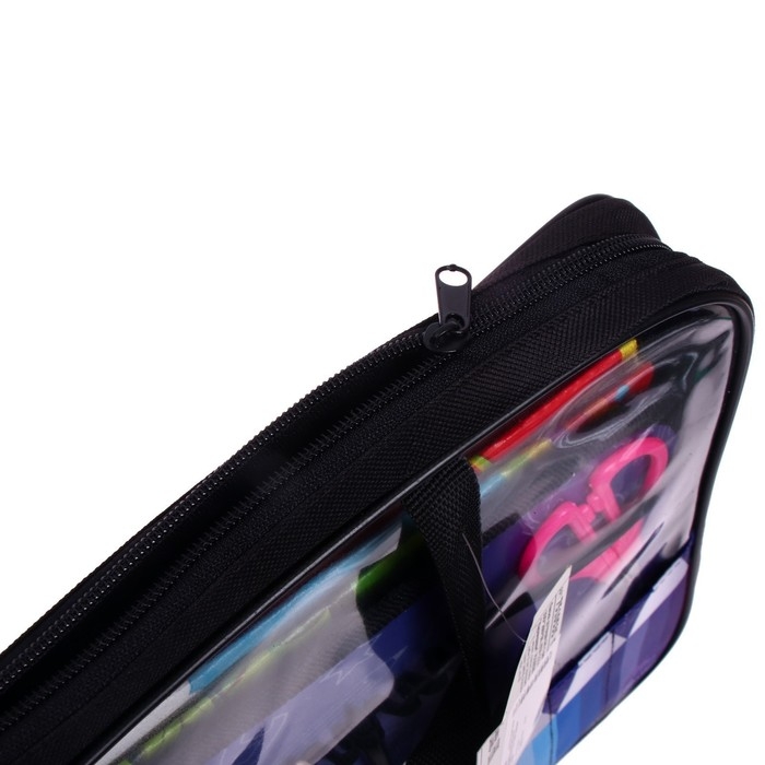 Папка для труда А4, 335 х 260 х 60 мм, с ручками, текстиль, ПВХ, с наполнением 13 предметов, Calligrata, ПТР-111, Папка для труда А4, 335 х 260 х 60 мм, с ручками, текстиль, ПВХ, с наполнением 13 предметов, Calligrata, ПТР-111, "Карандаши"