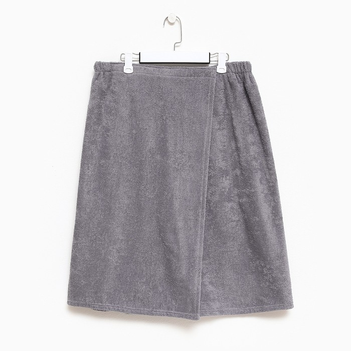 Парео для сауны "Экономь и Я", цвет серый, 68&times;150 см