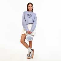 Сумка женская кросс-боди на молнии, цвет серебряный Сумка женская кросс-боди на молнии, цвет серебряный