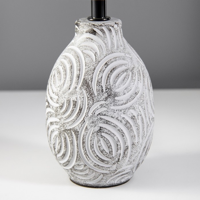 Настольная лампа "Радия" Е14 40Вт серый 12,5х12,5х30см RISALUX