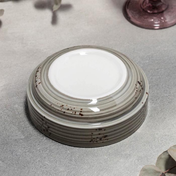 Миска фарфоровая штабелируемая &laquo;Суприм&raquo;, 450 мл, d=14 см, цвет серый