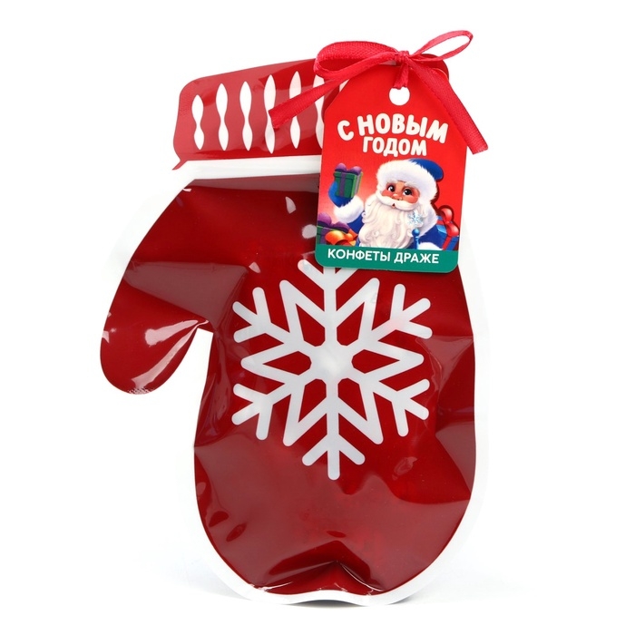 Конфеты драже в формовом пакете &laquo;С новым годом&raquo; 50 г.
