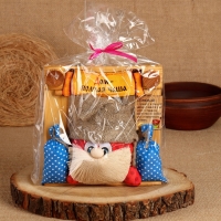 Домовой Ромчик "Дом - полная чаша", в раме, 20 х 20 см, микс Домовой Ромчик "Дом - полная чаша", в раме, 20 х 20 см, микс