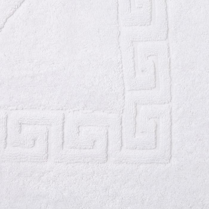 Полотенце для ног жаккард Ножки 50х70см, цв.белый, 700г/м, хлопок 100%