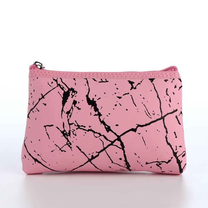 Набор косметичек 2 в 1 на молнии, цвет розовый