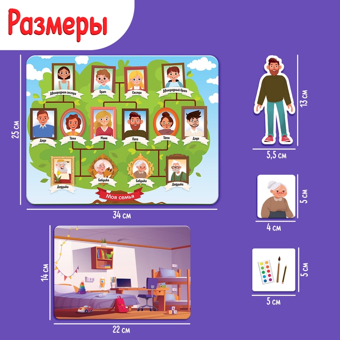 Развивающий набор &laquo;Наша семья&raquo;, 3+