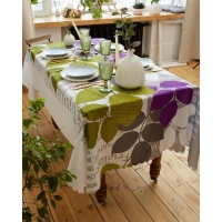 Скатерть Доляна &laquo;Листья&raquo; 150&times;220 см, 100% п/э