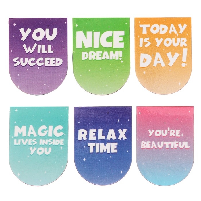 Магнитные закладки 6 штук Магнитные закладки 6 штук "Цыпа и Кот"