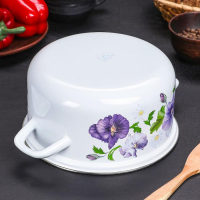 Кастрюля эмалированная &laquo;Анютины глазки&raquo;, 3 л, индукция