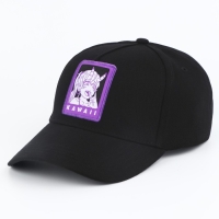 Кепка женская Kawaii, цвет чёрный, р-р 56 Кепка женская Kawaii, цвет чёрный, р-р 56