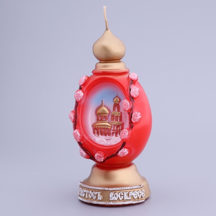 Декоративная свеча &laquo;Пасхальное яйцо с храмом&raquo;&raquo;