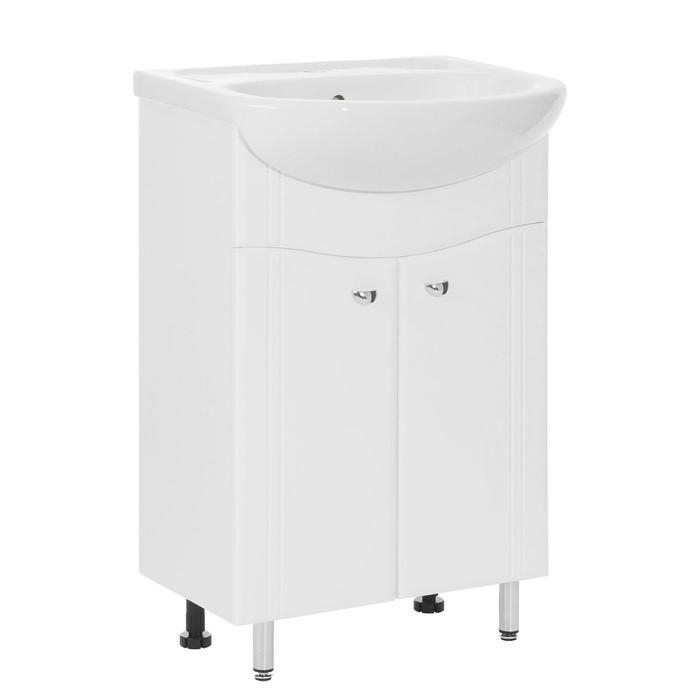 Комплект мебели: Тумба "Тура 55" + раковина "Исеть 55", 53,2 х 30 х 82 см