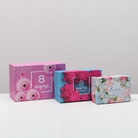 Набор коробок 3 в 1 "Прекрасной даме", 28,5 х 18,5 х 12 - 19 х 13 х 8 см Набор коробок 3 в 1 "Прекрасной даме", 28,5 х 18,5 х 12 - 19 х 13 х 8 см