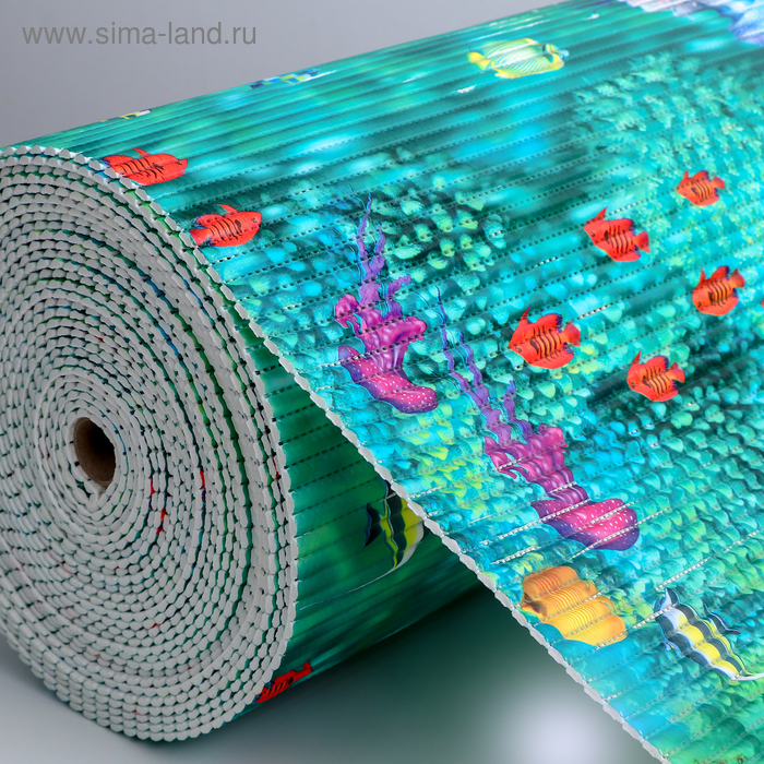 Коврик для ванной комнаты «Морские обитатели», ширина 80 см, рулон 15 м Коврик для ванной комнаты «Морские обитатели», ширина 80 см, рулон 15 м