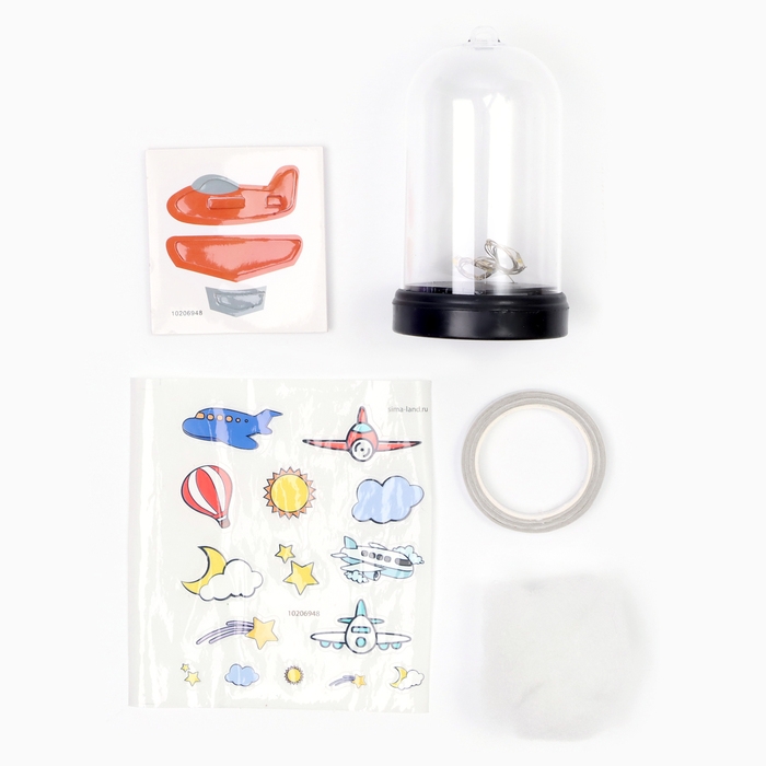 Набор для творчества «Ночник. Самолёт», с наклейками, фигуркой Набор для творчества «Ночник. Самолёт», с наклейками, фигуркой