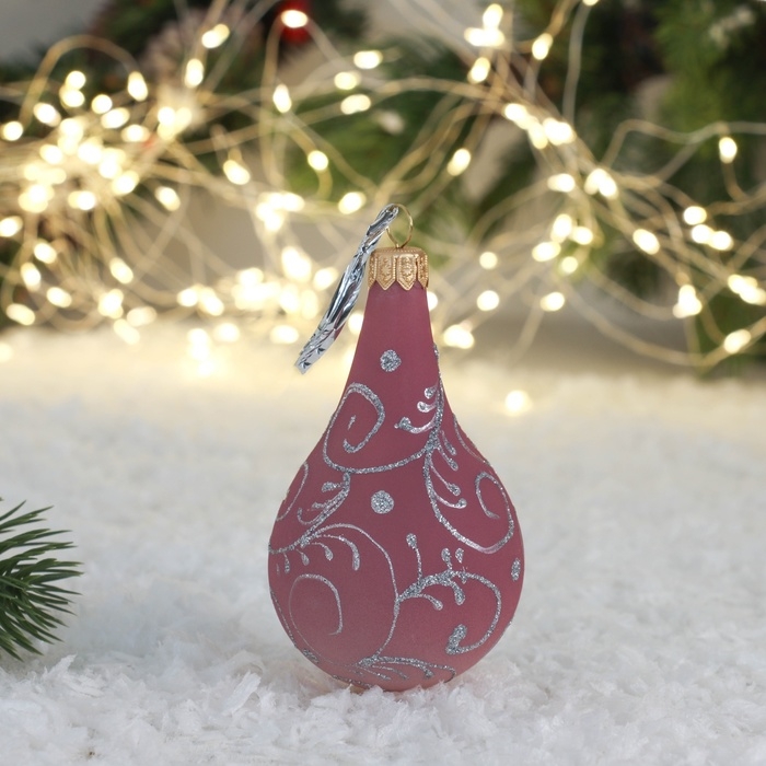 Ёлочная игрушка "Росинка большая-06" 9,5 см