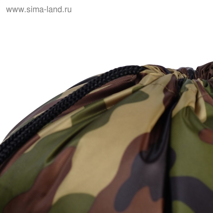 Мешок для обуви 420 х 340 мм, Calligrata Мешок для обуви 420 х 340 мм, Calligrata "Стандарт", (мягкий полиэстер, плотность 210 D), милитари зеленый