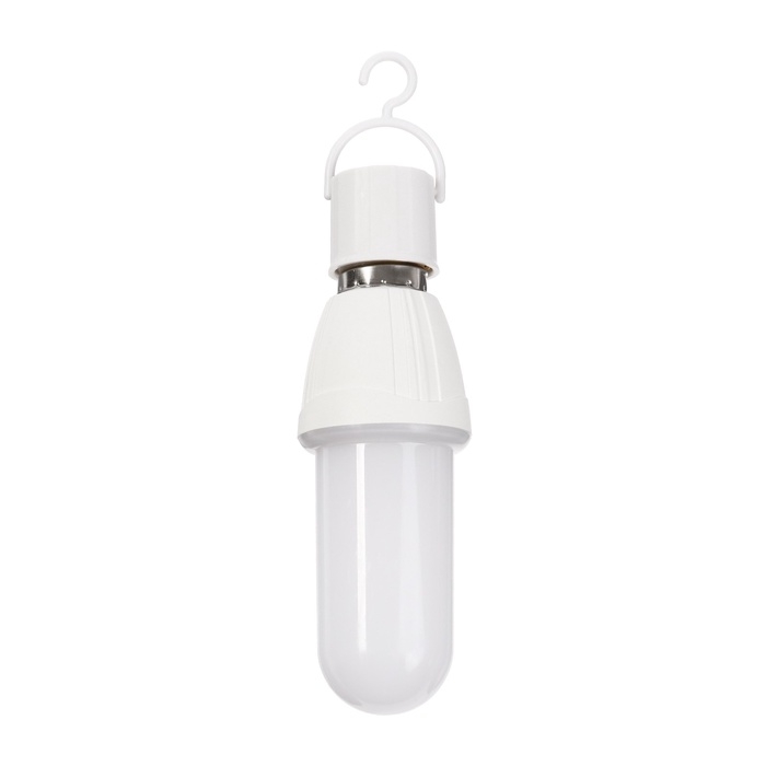 Лампа светодиодная, Е27, 9 Вт, 6500К, 220 В, с аккумулятором