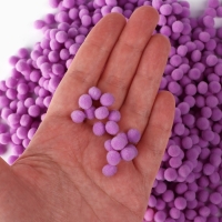 Набор текстильных деталей для декора. Помпоны для творчества &laquo;Сиреневые&raquo;, 55 гр