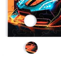 Пазл деревянный фигурный &laquo;Машинка&raquo;, 61 элементов