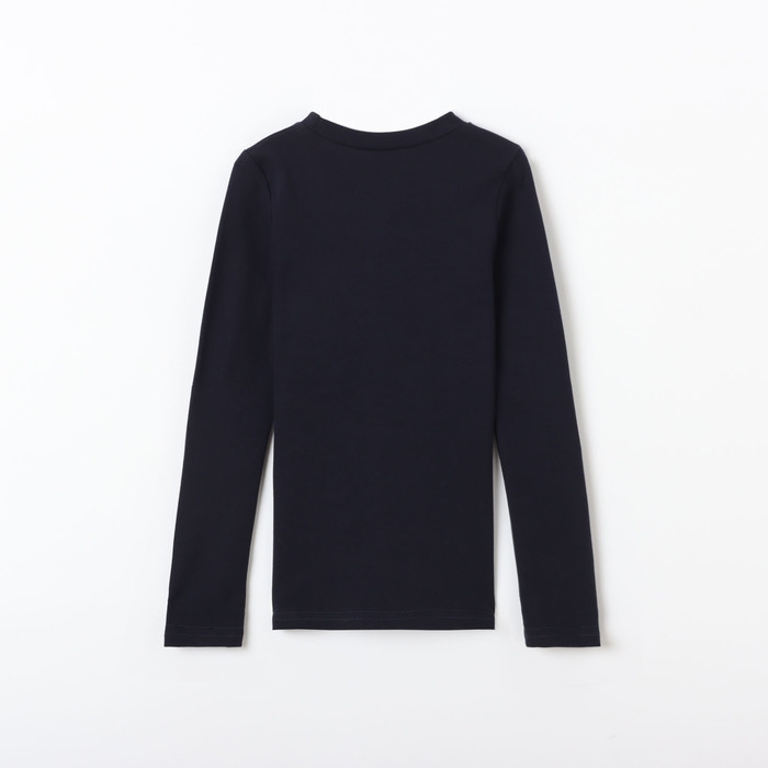 Лонгслив для девочки, цвет темно-синий, рост 134 Лонгслив для девочки, цвет темно-синий, рост 134