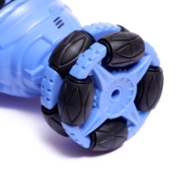 Машинка перевертыш &laquo;Дрифт&raquo;, радиоуправляемая, аккумулятор, на пульте управления, цвет синий