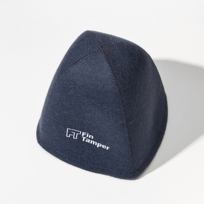 Премиальная шапка для бани из шерсти альпаки, мериноса и шелка, серая