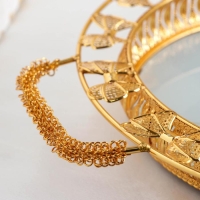 Подставка под десерты «Бант», 48×39×8 см, цвет металла золотой Подставка под десерты «Бант», 48×39×8 см, цвет металла золотой