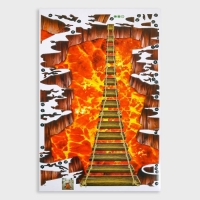 Наклейка 3Д интерьерная Мост 90*60см