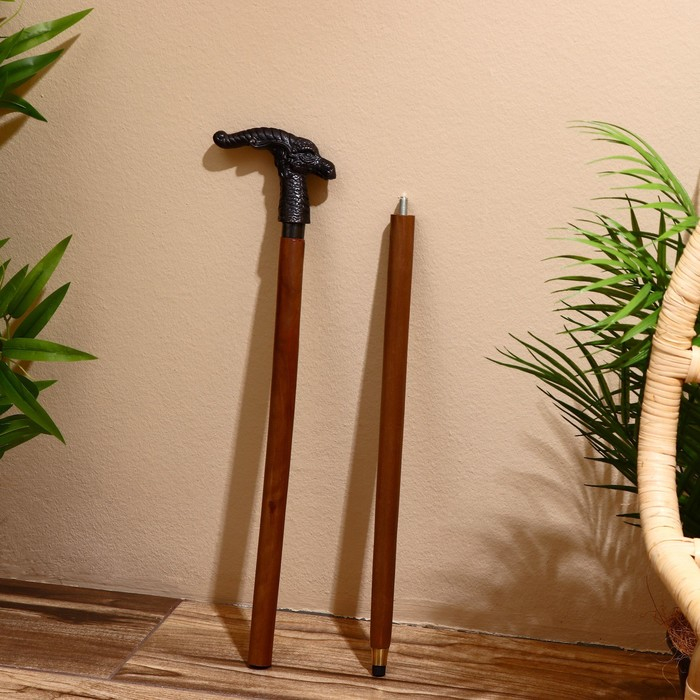 Трость "Горный козёл" (разборная) дерево, латунь 95х13х3,5 см