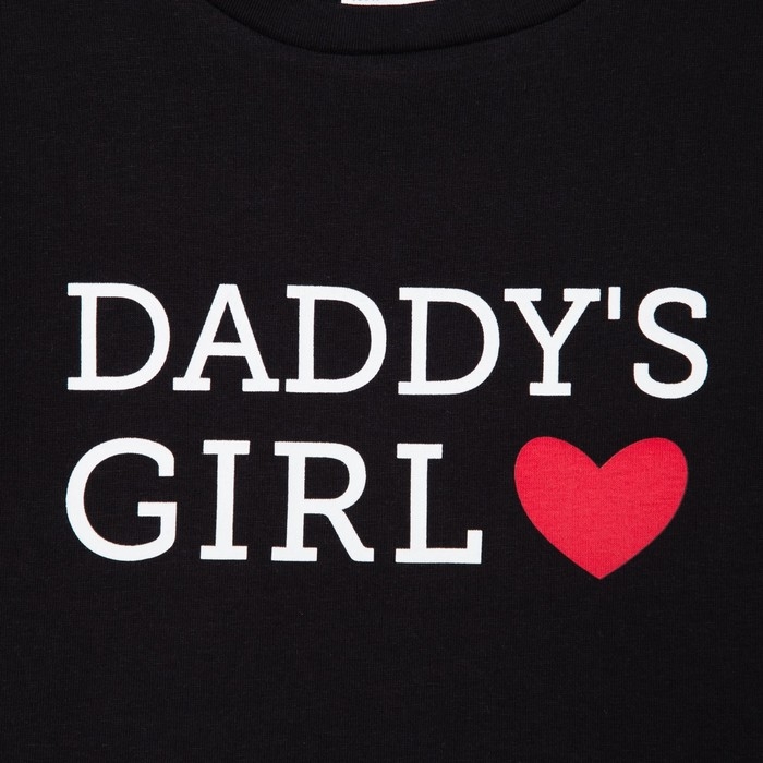 Футболка детская KAFTAN "Daddy's girl" р.36 (134-140), черный