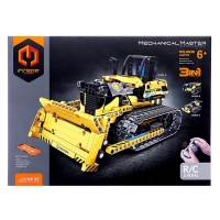 Конструктор радиоуправляемый &laquo;Строительный бульдозер&raquo;, 3 варианта сборки, 452 детали
