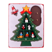 Новогодний сувенир «Ёлка с ячейками под подарки», 14,5 × 19,5 см, зелёная Новогодний сувенир «Ёлка с ячейками под подарки», 14,5 × 19,5 см, зелёная