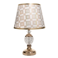 Лампа настольная "Азалия" 1х40Вт Е27 220В золото 25х25х40 см RISALUX